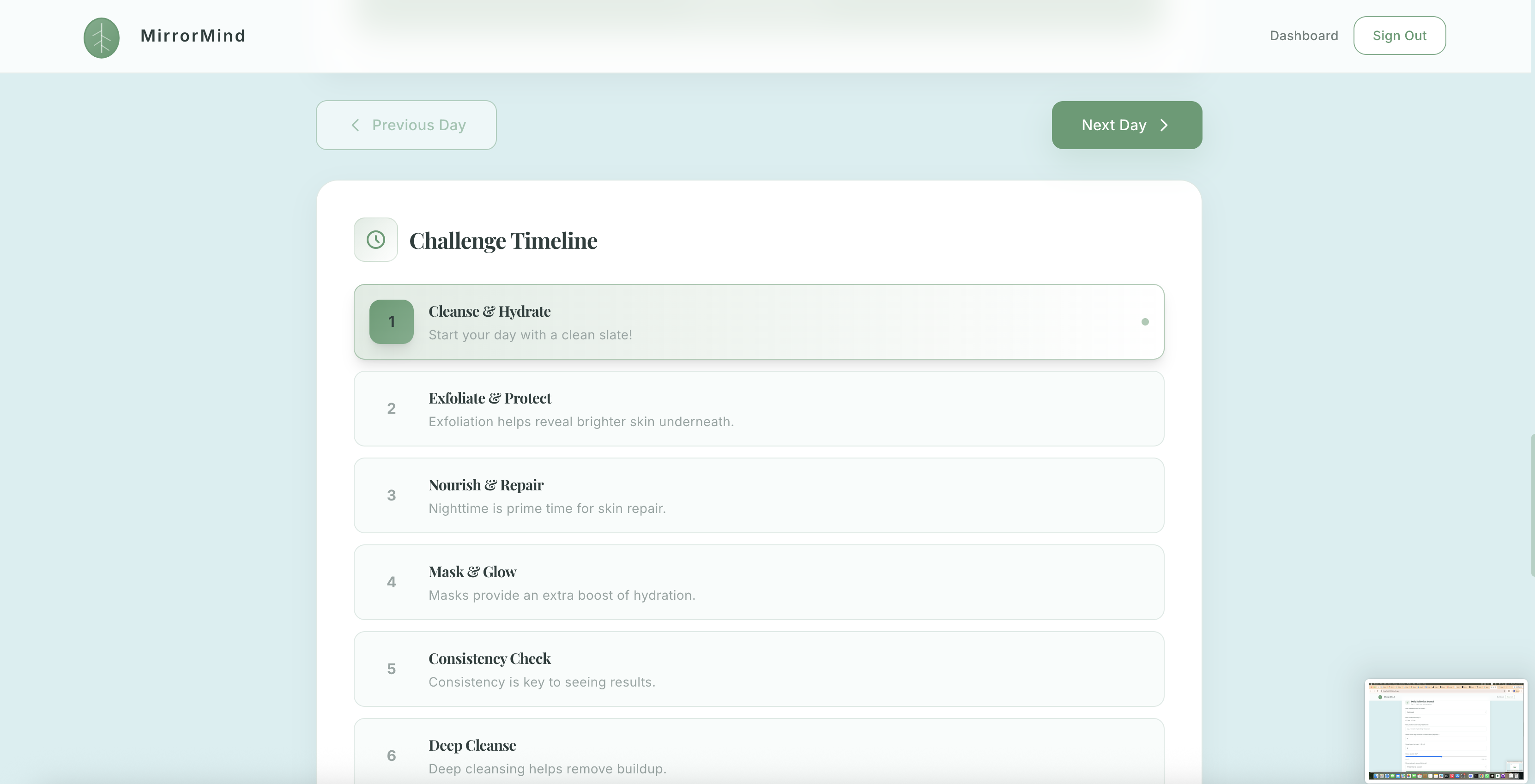 Progress tracking